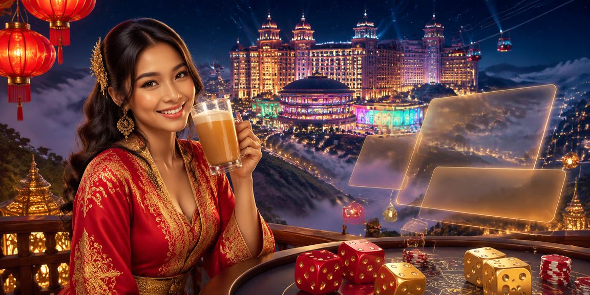 Suasana permainan dan pertaruhan di Genting Highlands Malaysia bergaya tempatan