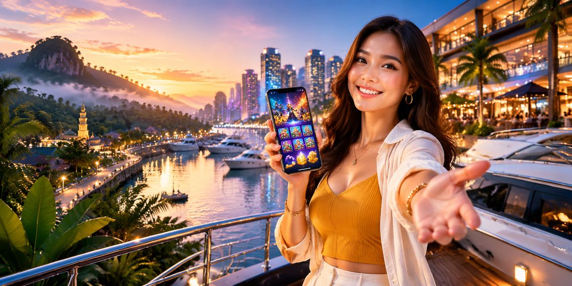 Aplikasi kasino mudah alih gaya Malaysia di skrin telefon pintar