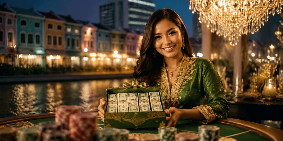 Suasana perayaan Hari Raya di kasino hiburan Pulau Pinang